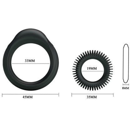 DANS - KIT 2 SILIKONRINGAR RING MANHOOD