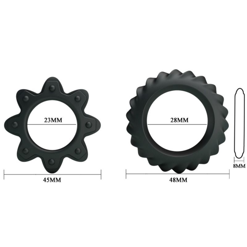 BALL - KIT 2 ANELLS SILICONA RING FLOWERING