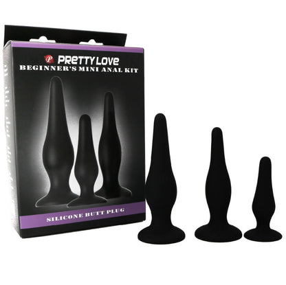 PRETTY LOVE - ANAL PLUG STARTER KIT SILICONE