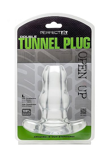 PERFECT FIT XL STOR DUBBEL TUNNELKOPPLING - TRANSPARENT