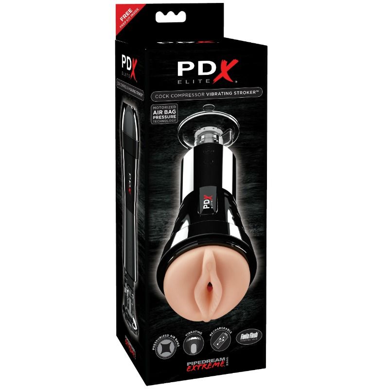 PDX Elite - Masturbator amb vibració i efecte del compressor