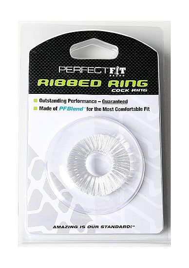 PERFEKT PASSFORM RIBBAD RING CLEAR