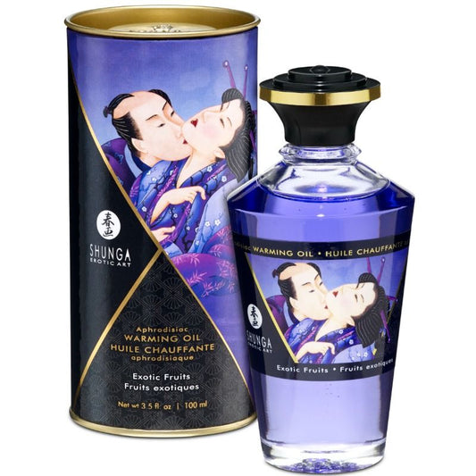 SHUNGA - EXOTIC FRUITS FLAVOURED WARMING MASSAGE OIL 100 ML