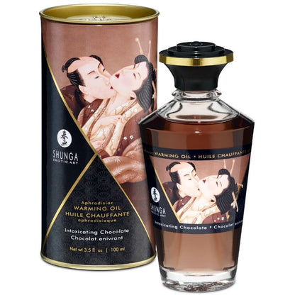 SHUNGA - MASSAGE OIL WITH WARMING EFFECT AND INTENSE CHOCOLATE FLAVOR 100 ML
