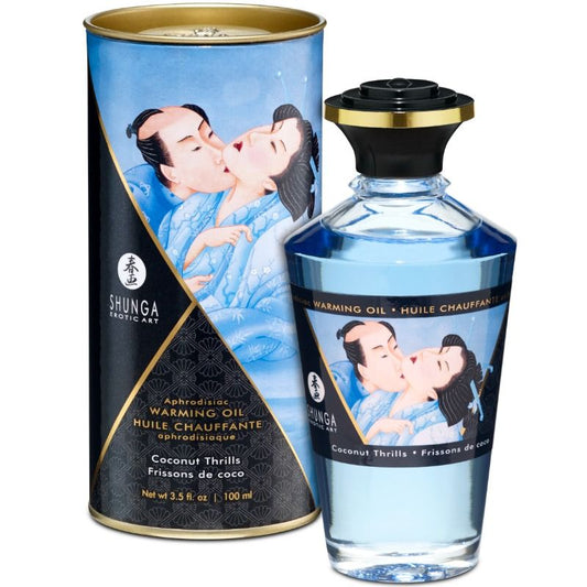 SHUNGA - WARMING MASSAGE OIL COCONUT FLAVOR 100 ML