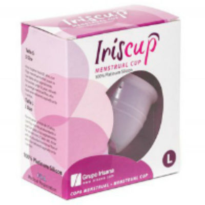IRISCUP - LARGE PINK MENSTRUAL CUP + FREE STERILIZING BAG