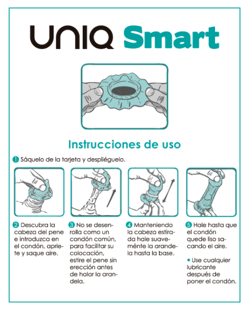 UNIQ - SMART PRESERVATIUS PRE-ERECCIÓ SENSE LATEX 3 UNITATS