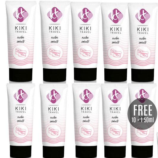 KIKÍ TRAVEL - LUBRICANTE SABOR A NUBE 50ML 10 + 1 GRATIS