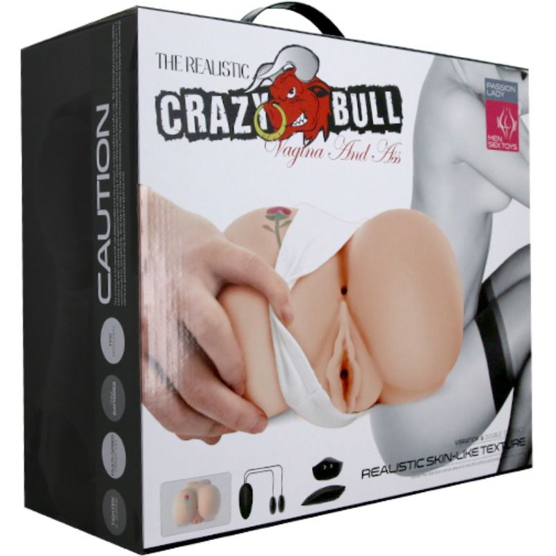Bout Bull: vagina i anus amb tatuatge realista amb vibracions
