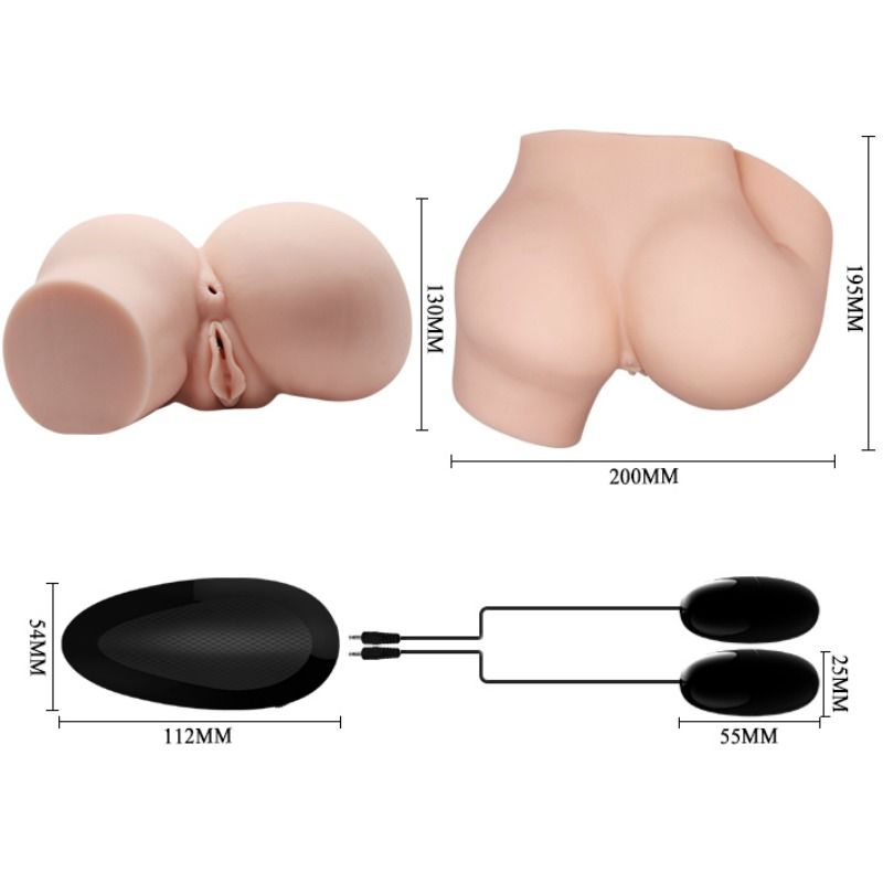Bull Bool: posterior amb vagina realista i anus i vibracions
