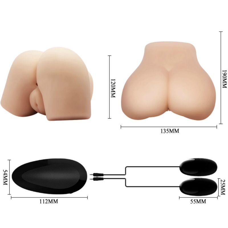 Bull Crazy: vagina realista amb posició de vibració 4