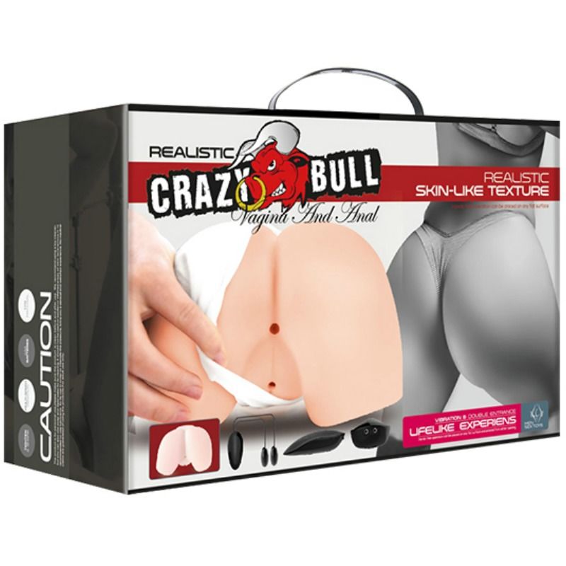 CRAZY BULL - REALISTISK VAGINA OCH ANUS MED VIBRATIONSPOSITION 4