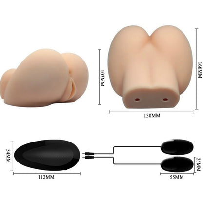 Bull Bull: vagina realista amb posició de vibració 6