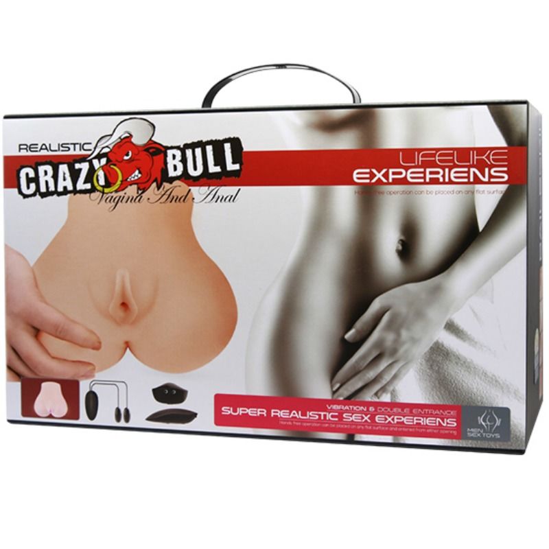 CRAZY BULL - REALISTISK VAGINA OCH ANUS MED VIBRATIONSPOSITION 7