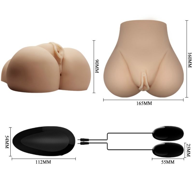 Bull Crazy: vagina realista amb posició de vibració 7
