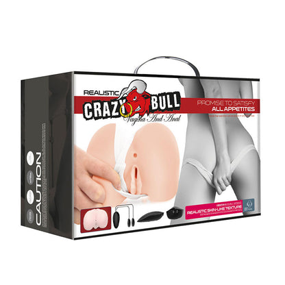 CRAZY BULL - REALISTISK VAGINA OCH ANUS MED VIBRATIONSPOSITION 8