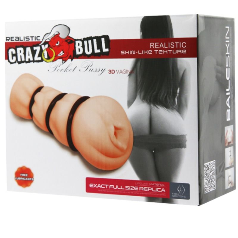 CRAZY BULL - VAGINA MASTURBATOR MED RINGAR