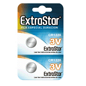 EXTRASTAR - CR1220 3V PACK 2 БАТАРЕЇ