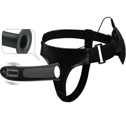 PRETTY LOVE - VITO STRAP-ON WITH HOLLOW DILDO AND VIBRATION 17.3 CM