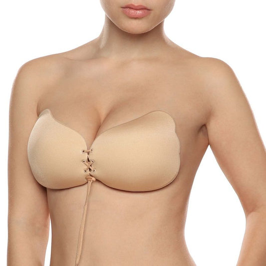 BYE-BRA - LACE-IT PUSH-UP BRACE BEIGE CUP D
