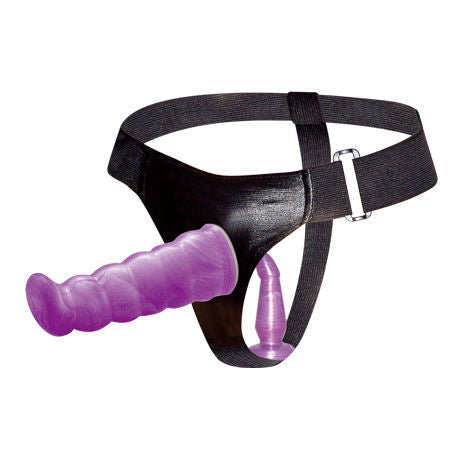 DANCE - FEMALE ANAL AND VAGINAL HARNESS LILAC G-SPOT 17 CM