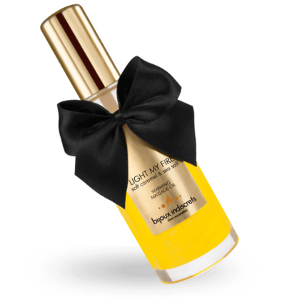 BIJOUX INDISCRETS - ACEITE MASAJE EFECTO CALOR AROMA CARAMELO
