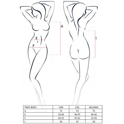 PASSION - WOMAN TRIXY TEDDY NEGRO TALLA S/M