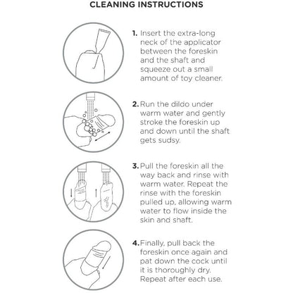 KING COCK - DILDO REALÍSTICO UNCUT NATURAL 21 CM