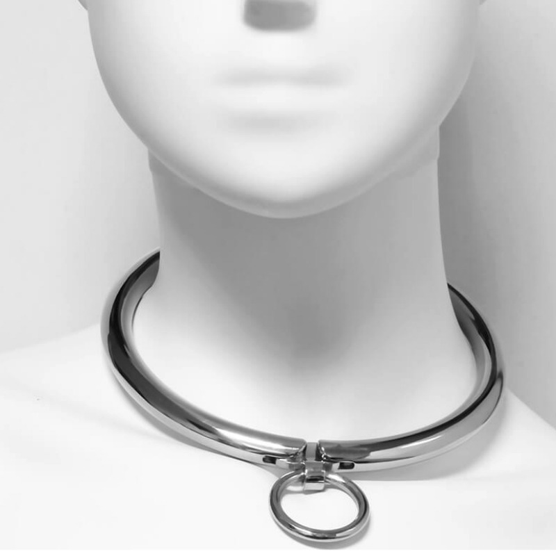 METAL HARD - METAL COLLAR WITH COMBINATION CLASP 10.5 CM