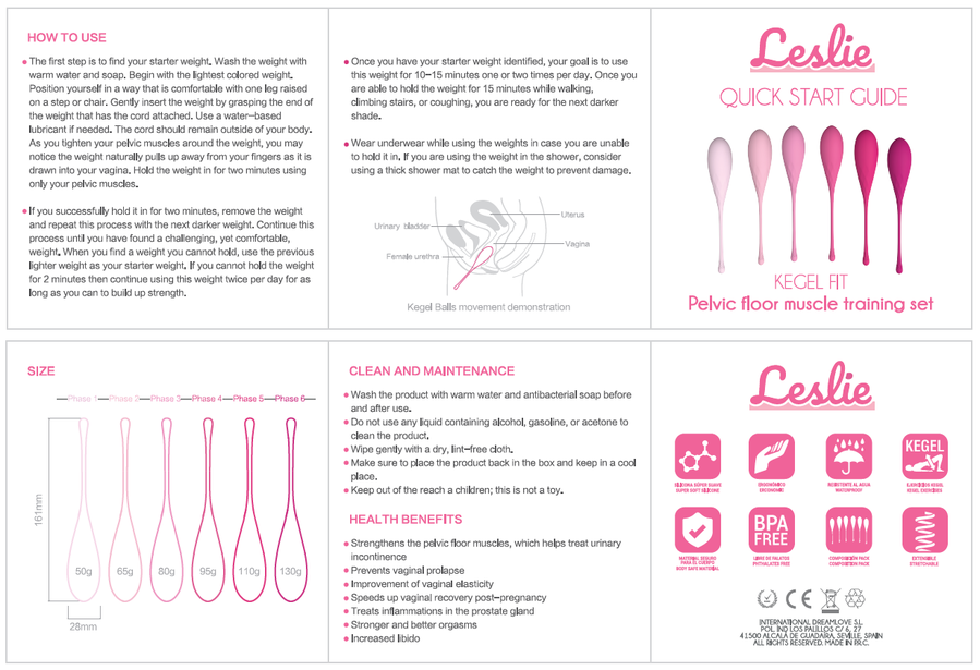 LESLIE - KEGEL FIT PELVIC FLOOR DELIVERY 6 PESOS