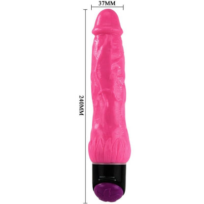 DANCE - COLORFUL SEX REALISTIC VIBRATOR PINK 24 CM