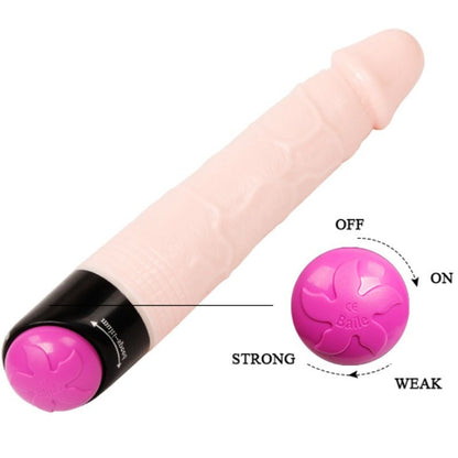 BAILE - VIBRAÇÃO E ROTAÇÃO SEXUAL COLORIDA 24 CM