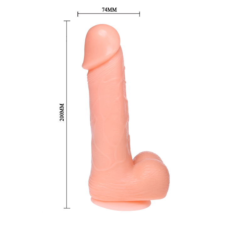 DANCING - REALISTIC DILDO DONG VIBRATING AND ROTATING 20 CM