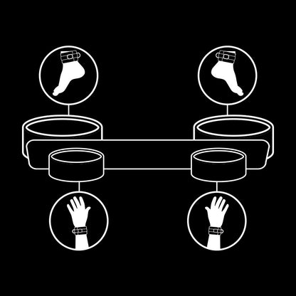 FETISH SUBMISSIVE - BARRA SEPARADORA BONDAGE CON FORRO DE NEOPRENO