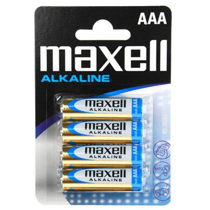 MAXELL - ALKALINE BATTERI AAA LR03 BLISTER*4 EU