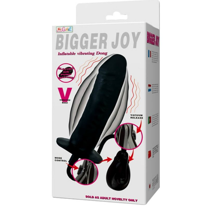 DANCE - BIGGER JOY INFLATABLE VIBRATING DILDO 16 CM