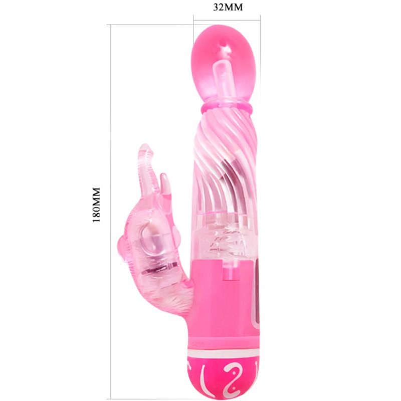 DANCE - MULTI-SPEED VIBRATOR WITH PINK STIMULATOR