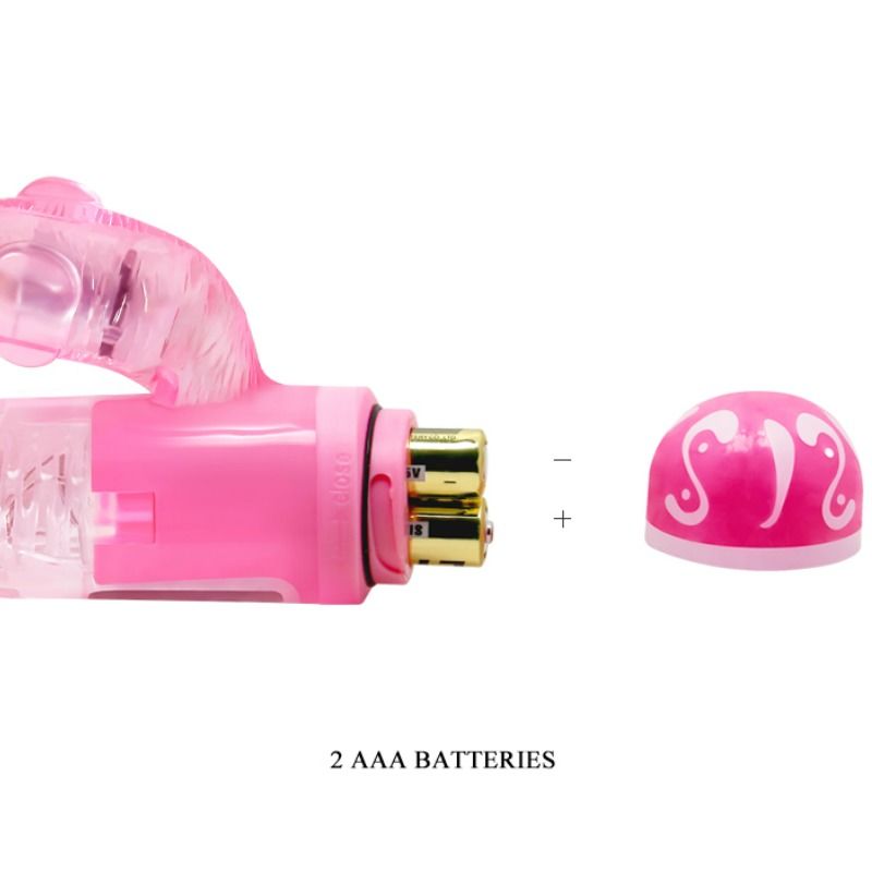 DANCE - MULTI-SPEED VIBRATOR WITH PINK STIMULATOR