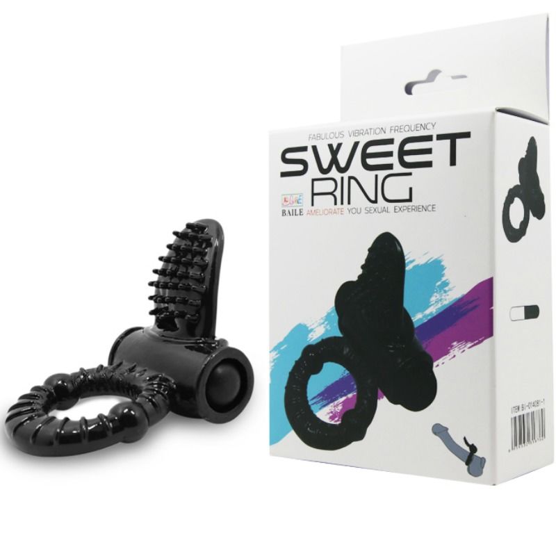 BALL - SWEET RING ANELL VIBRADOR AMB RABBIT TEXTURAT