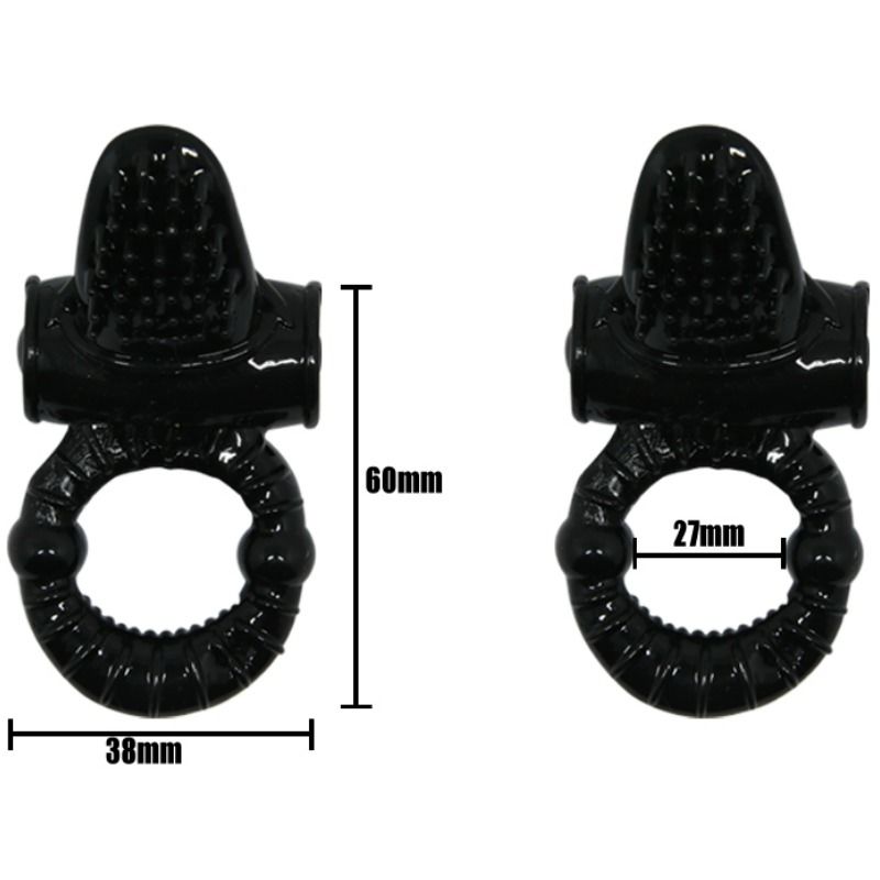 DANS - SÖT RING VIBRerande RING MED TEXTURERAD KANIN