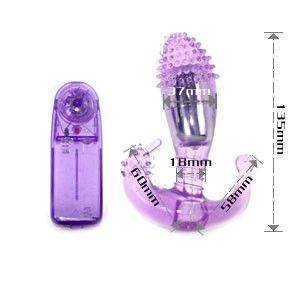 BAILE - ESTIMULADOR LILA VAGINAL Y ANAL CON VIBRACIÓN