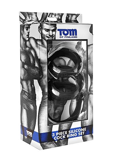 TOM OF FINLAND - 3 НАБОРИ СИЛІКОНОВИХ КІЛЬЦЬ