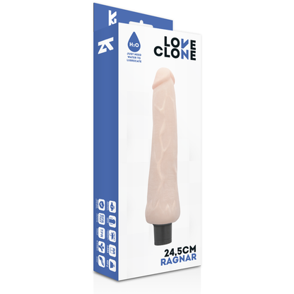 LOVECLONE - RAGNAR REALISTIC VIBRATOR SELF LUBRICATING 24.5 CM -O- 3.5 CM