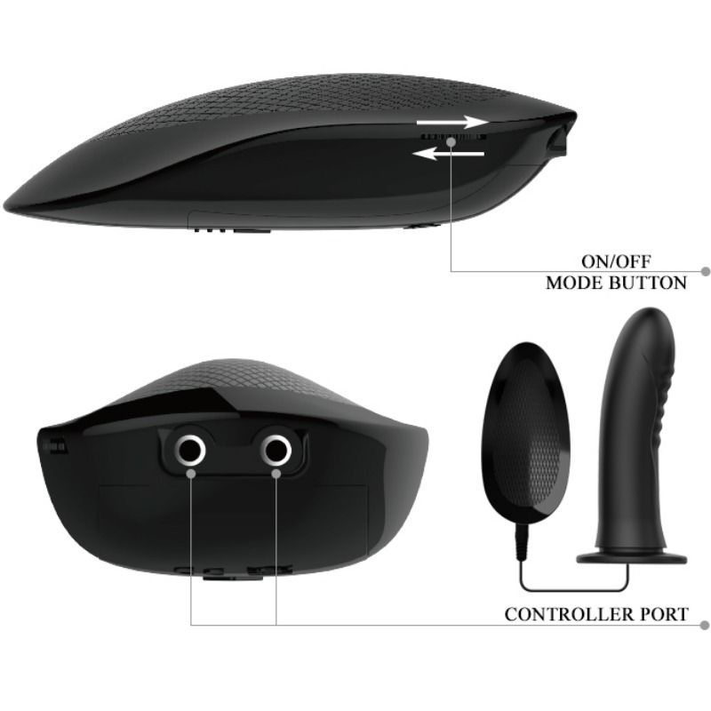 PRETTY LOVE - MYRON STRAP-ON WITH VIBRATION AND HOLLOW DILDO