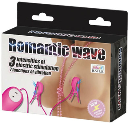 BAILE - ROMANTIC WAVE PIZZAS COM VIBRAÇÃO E ELECTROSHOCK FUCHSIA