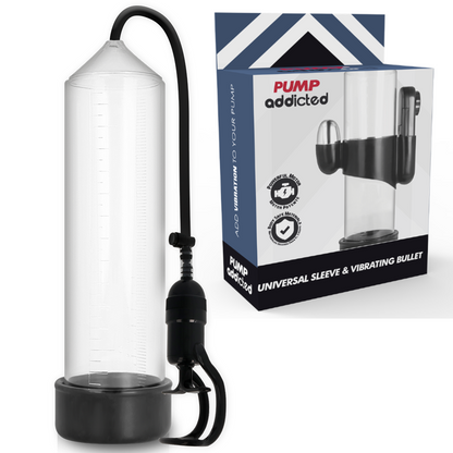 PUMP ADDICTED - BOMBA ERECCIÓ RX5 TRANSPARENT AMB VIBRADOR