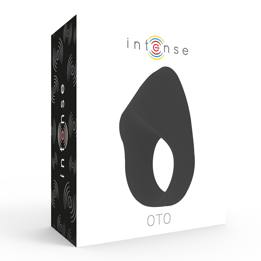 Anell vibrador i recarregable negre
