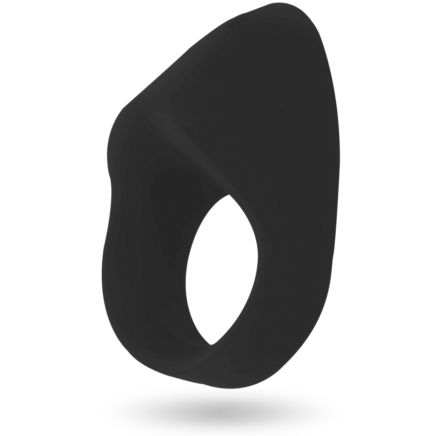 Anell vibrador i recarregable negre
