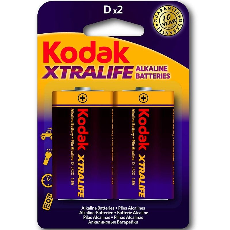 KODAK - XTRALIFE D LR20 1,5V ALKALISKA BATTERIER