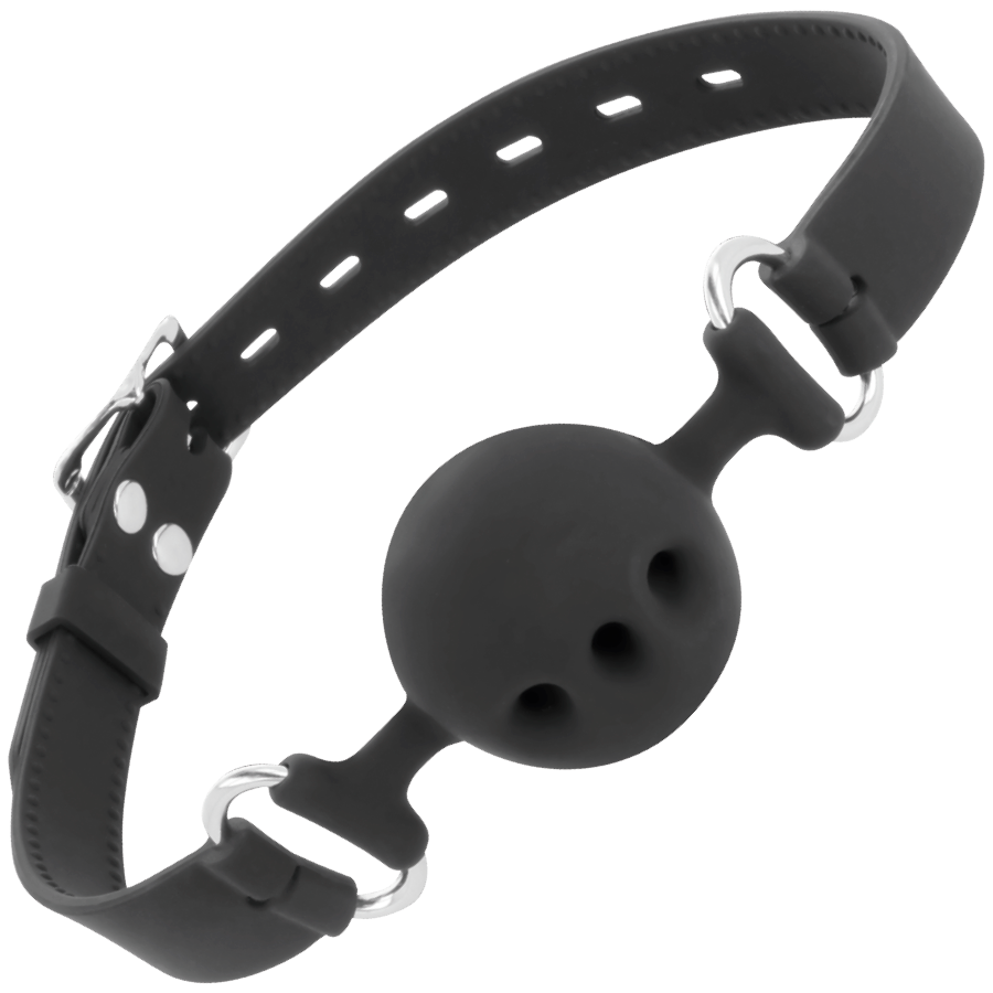 DARKNESS - BREATHABLE SILICONE GAG BLACK